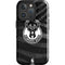 NBA Milwaukee Bucks Animal Print Black iPhone 16 Pro Max Impact Case