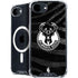 NBA Milwaukee Bucks Animal Print Black iPhone 16e MagSafe Case