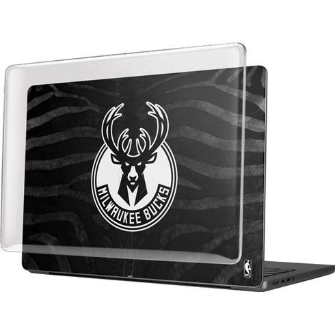 NBA Milwaukee Bucks Animal Print Black MacBook Pro 14in (2021-24) Case plus Skin