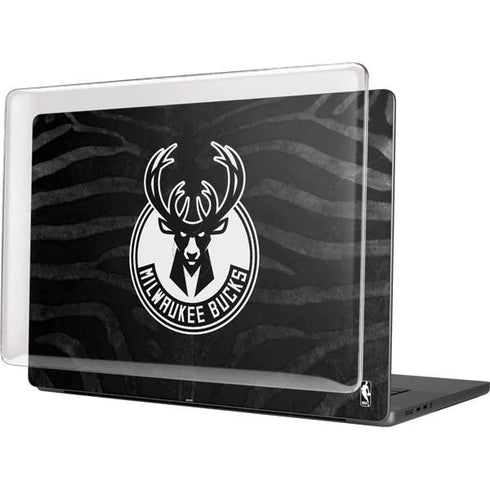 NBA Milwaukee Bucks Animal Print Black MacBook Cases