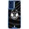 NBA Milwaukee Bucks Animal Print Black Moto G 5G (2024) Clear Case