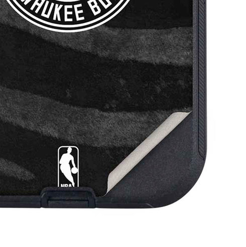 NBA Milwaukee Bucks Animal Print Black Otterbox Defender iPhone Skin