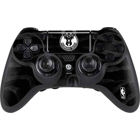 NBA Milwaukee Bucks Animal Print Black PlayStation PS4 Skins
