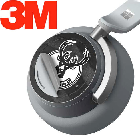 NBA Milwaukee Bucks Animal Print Black Surface Headphones Skin