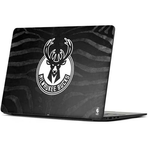 NBA Milwaukee Bucks Animal Print Black Surface Laptop 7 13.8in Skin