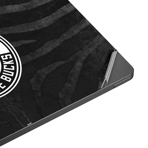 NBA Milwaukee Bucks Animal Print Black Surface Laptop 7 13.8in Skin