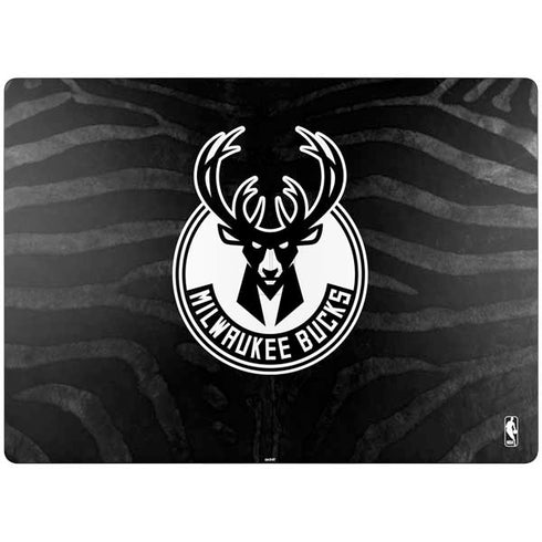 NBA Milwaukee Bucks Animal Print Black Surface Laptop 7 15in Skin