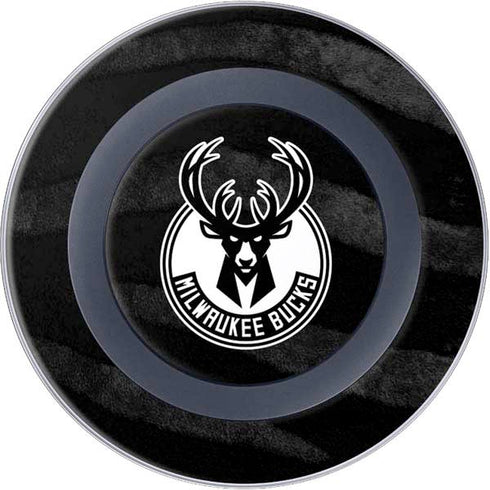 NBA Milwaukee Bucks Animal Print Black Wireless Charger Skin