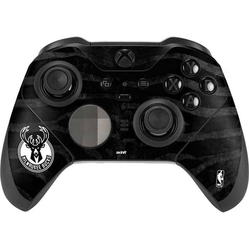 NBA Milwaukee Bucks Animal Print Black Xbox Elite Wireless Controller Series 2 Skin