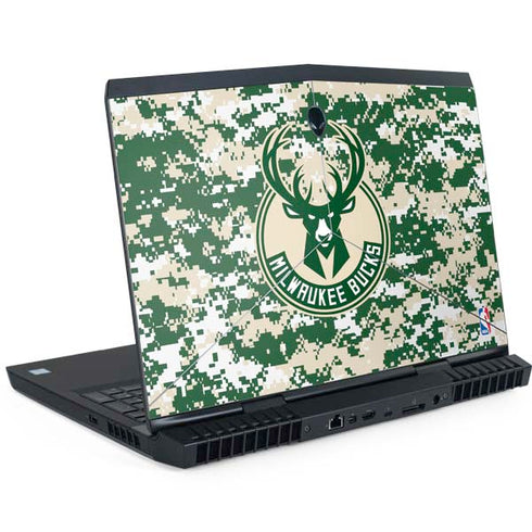 NBA Milwaukee Bucks Camo Digi Dell Alienware Skin