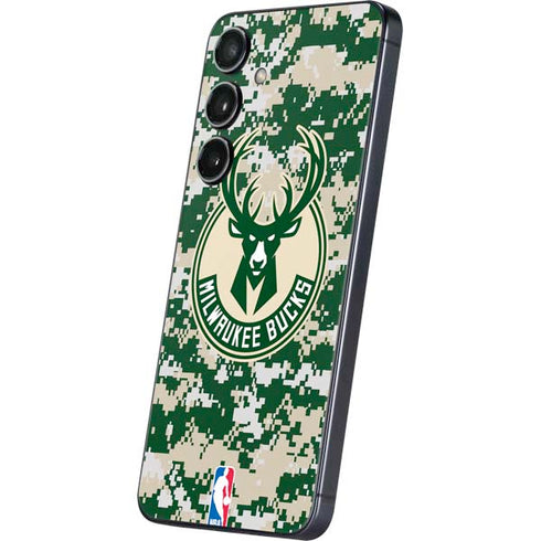 NBA Milwaukee Bucks Camo Digi Galaxy A16 5G Skin