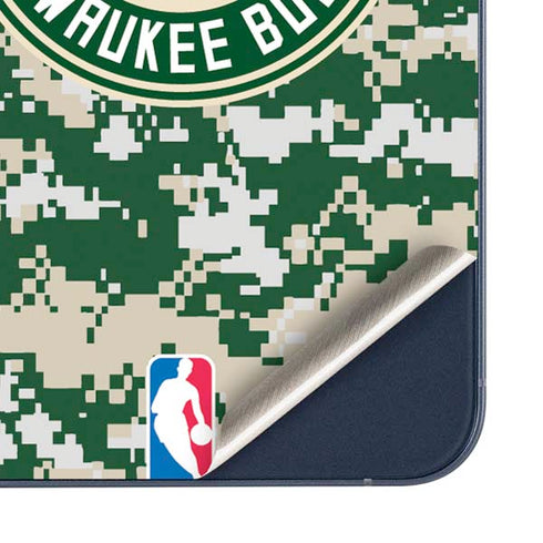 NBA Milwaukee Bucks Camo Digi Galaxy A35 5G Skin