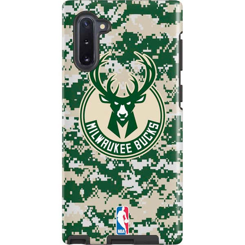 NBA Milwaukee Bucks Camo Digi Galaxy Cases