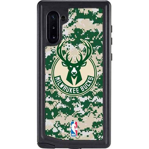 NBA Milwaukee Bucks Camo Digi Galaxy Cases
