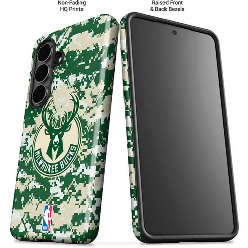 NBA Milwaukee Bucks Camo Digi Galaxy S26 Impact Case
