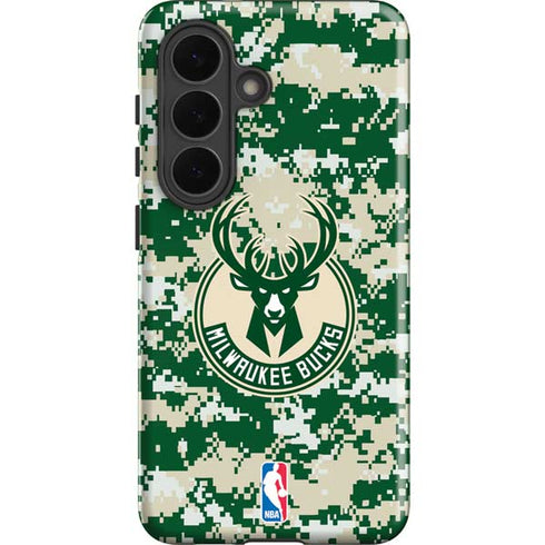 NBA Milwaukee Bucks Camo Digi Galaxy S26 Plus Impact Case