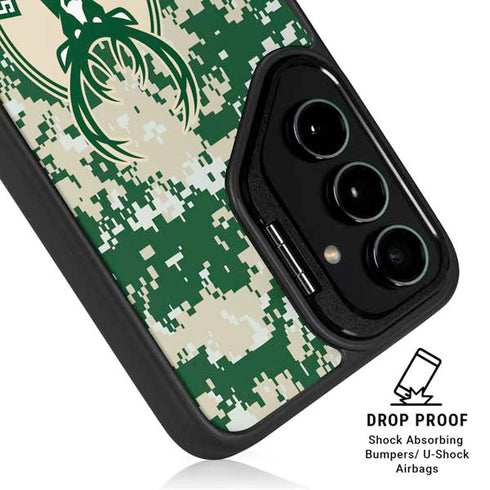 NBA Milwaukee Bucks Camo Digi Galaxy S26 Ultra Kickstand Case