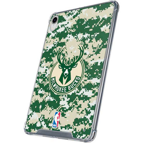 NBA Milwaukee Bucks Camo Digi iPad 11th Gen (2025) Clear Case