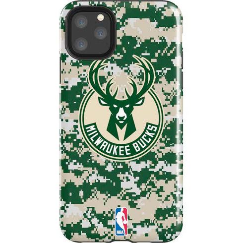 NBA Milwaukee Bucks Camo Digi iPhone Cases