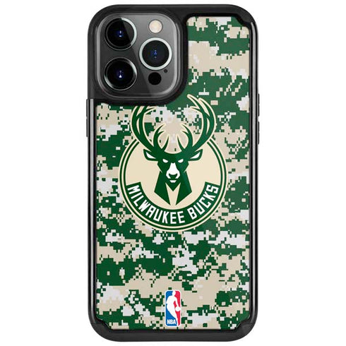 NBA Milwaukee Bucks Camo Digi iPhone Cases