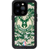 NBA Milwaukee Bucks Camo Digi iPhone 15 Pro Waterproof Case