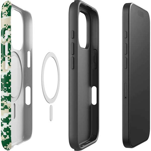 NBA Milwaukee Bucks Camo Digi iPhone 16 Pro Magsafe Impact Case