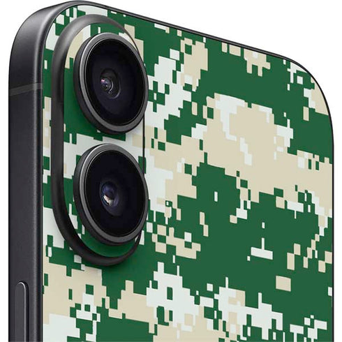 NBA Milwaukee Bucks Camo Digi iPhone 16 Skin
