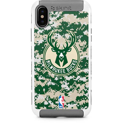 NBA Milwaukee Bucks Camo Digi iPhone Cases