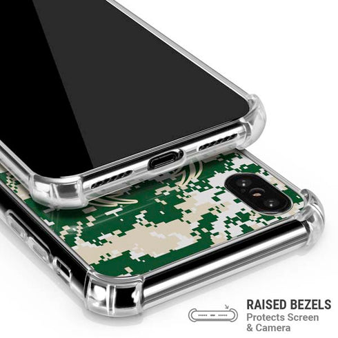 NBA Milwaukee Bucks Camo Digi iPhone X/XS Clear Case