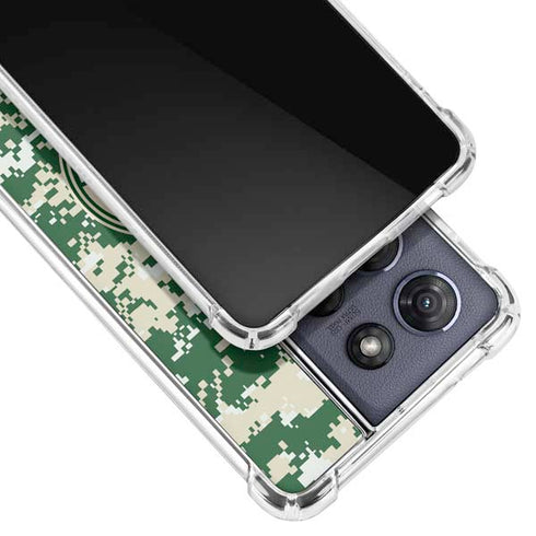 NBA Milwaukee Bucks Camo Digi Moto G Play 5G (2025) Clear Case