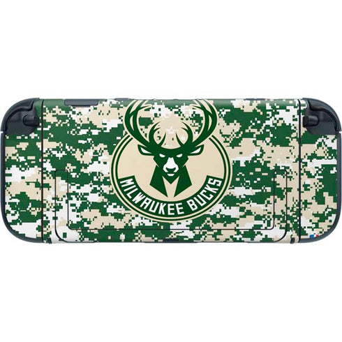 NBA Milwaukee Bucks Camo Digi Nintendo Switch 2 (2025) with Joy-Con Skin