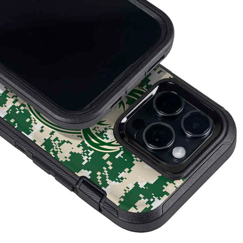 NBA Milwaukee Bucks Camo Digi Otterbox Defender iPhone Skin