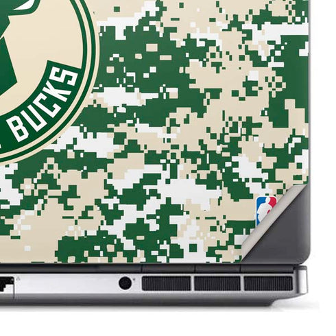 NBA Milwaukee Bucks Camo Digi Dell Precision Skin