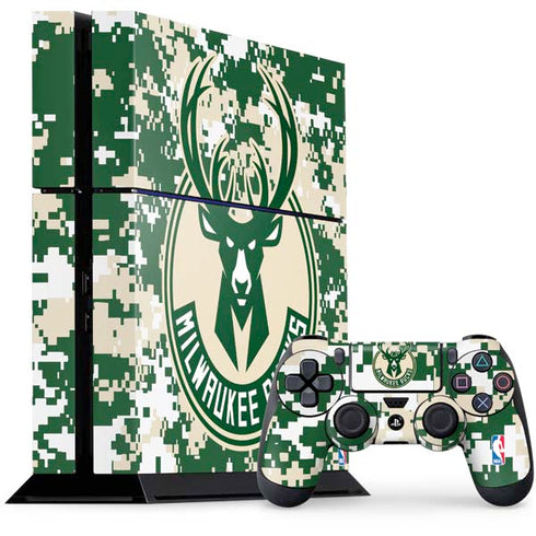 NBA Milwaukee Bucks Camo Digi PlayStation PS4 Skins