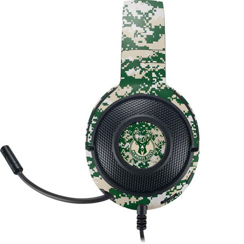 NBA Milwaukee Bucks Camo Digi Razer Kraken X Skin