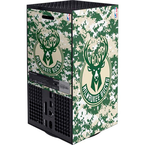 NBA Milwaukee Bucks Camo Digi XBox Series X Digital Edition Bundle Skin