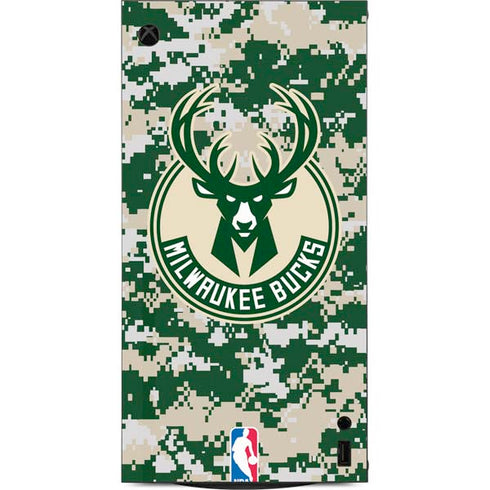 NBA Milwaukee Bucks Camo Digi XBox Series X Digital Edition Console Skin