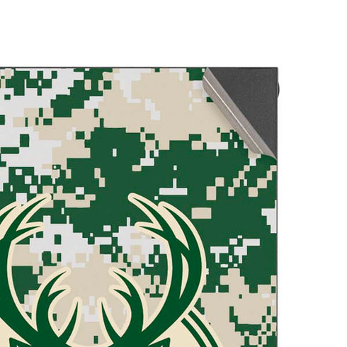 NBA Milwaukee Bucks Camo Digi XBox Series X Digital Edition Console Skin