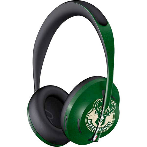 NBA Milwaukee Bucks Green Distressed Bose Noise Cancelling Headphones 700 Skin