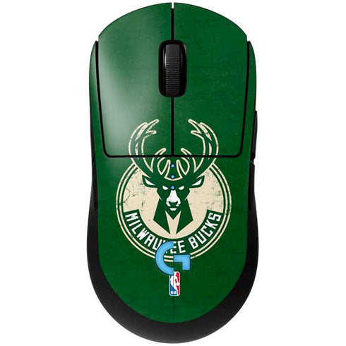 NBA Milwaukee Bucks Green Distressed G Pro Wireless Gaming Mouse Skin