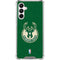 NBA Milwaukee Bucks Green Distressed Galaxy A16 5G Clear Case