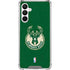 NBA Milwaukee Bucks Green Distressed Galaxy A16 5G Clear Case