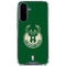 NBA Milwaukee Bucks Green Distressed Galaxy A36 5G Clear Case