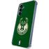 NBA Milwaukee Bucks Green Distressed Galaxy A55 5G Clear Case