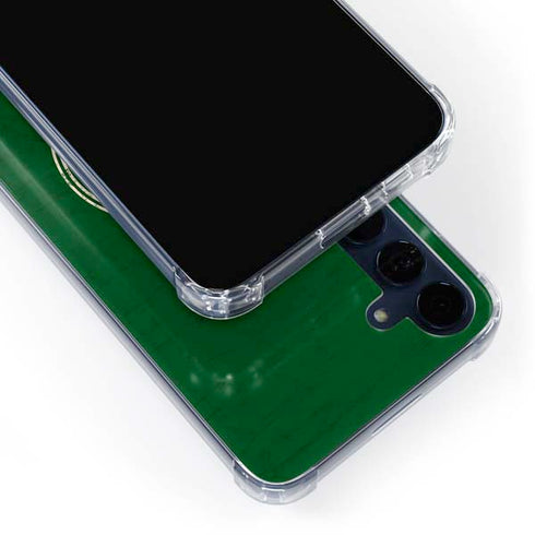 NBA Milwaukee Bucks Green Distressed Galaxy A55 5G Clear Case