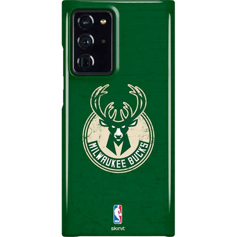 NBA Milwaukee Bucks Green Distressed Galaxy Cases