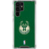 NBA Milwaukee Bucks Green Distressed Galaxy S23 Ultra Clear Case