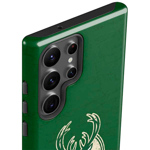 NBA Milwaukee Bucks Green Distressed Galaxy S23 Ultra Pro Case