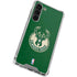 NBA Milwaukee Bucks Green Distressed Galaxy S24 FE Clear Case