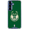 NBA Milwaukee Bucks Green Distressed Galaxy S25 Clear Case